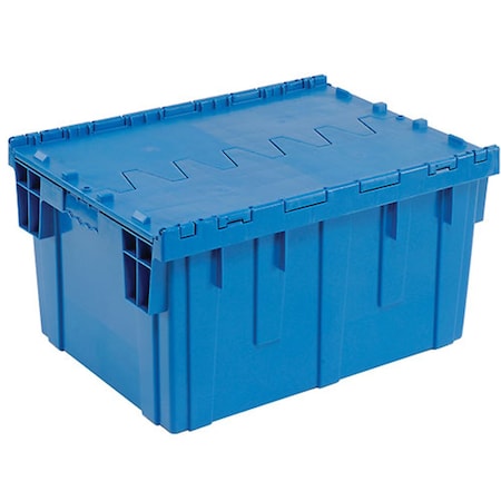 Global Industrial Blue Distribution Container With Hinged Lid 28-1/8x20-3/4x15-5/8 238148BL